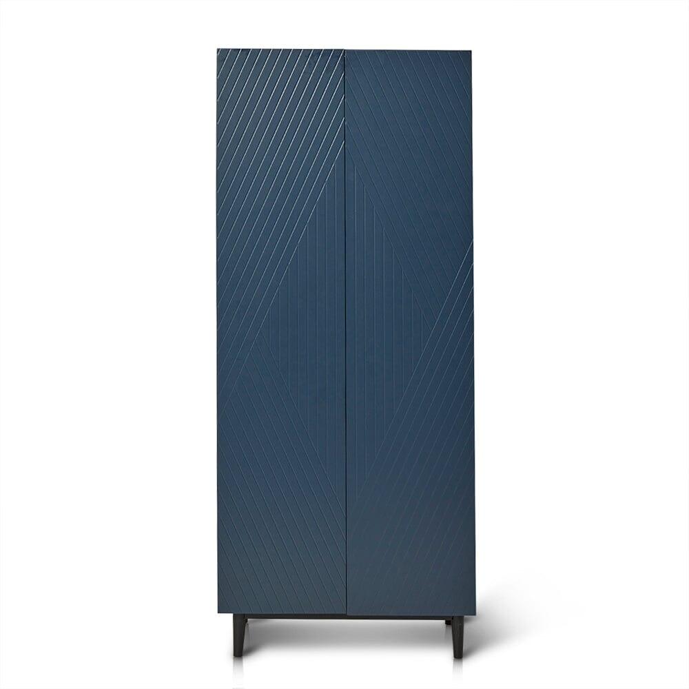 Jack shoe cabinet - geometric - blue - Laura James