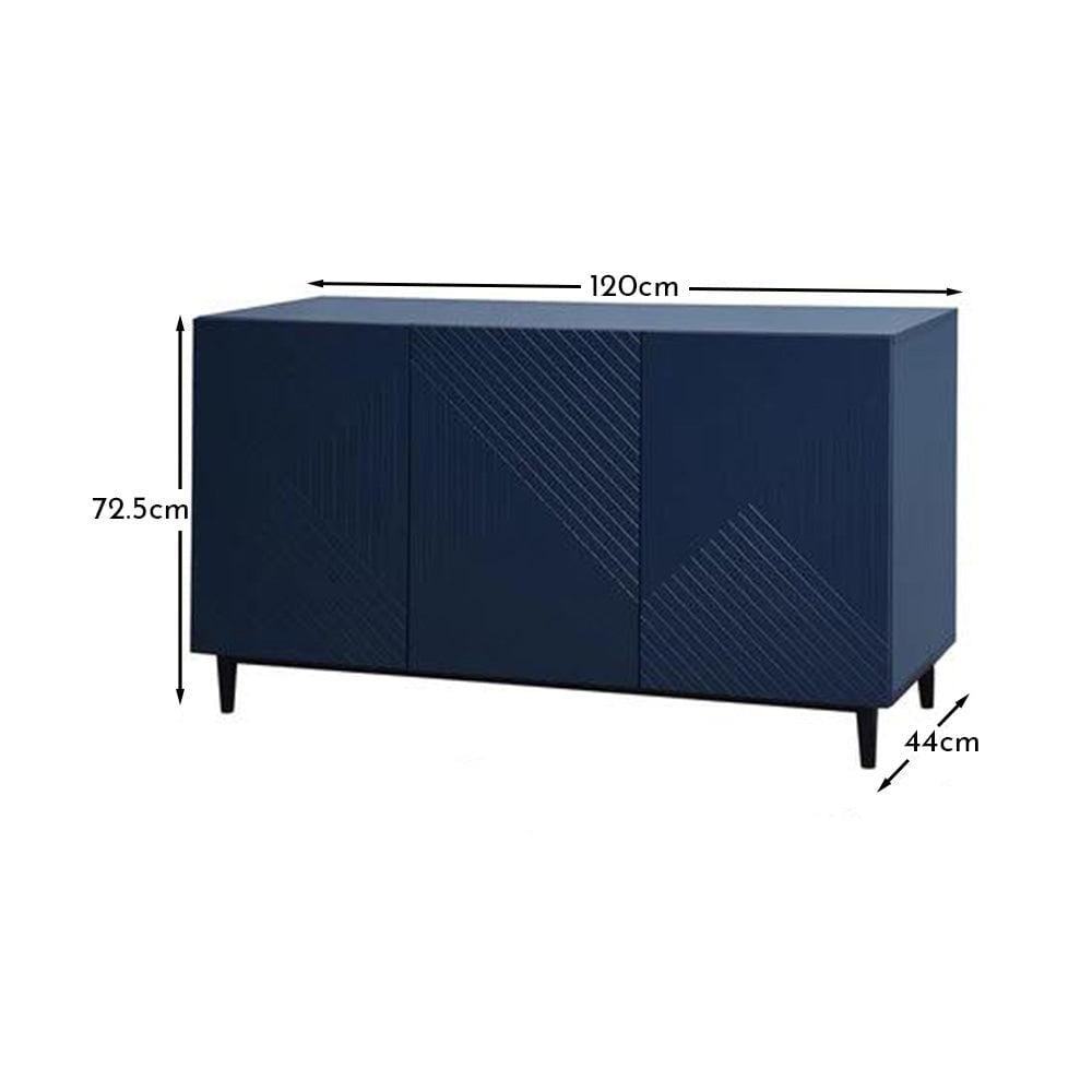 Jack Sideboard - Geometric Midnight Blue - Laura James