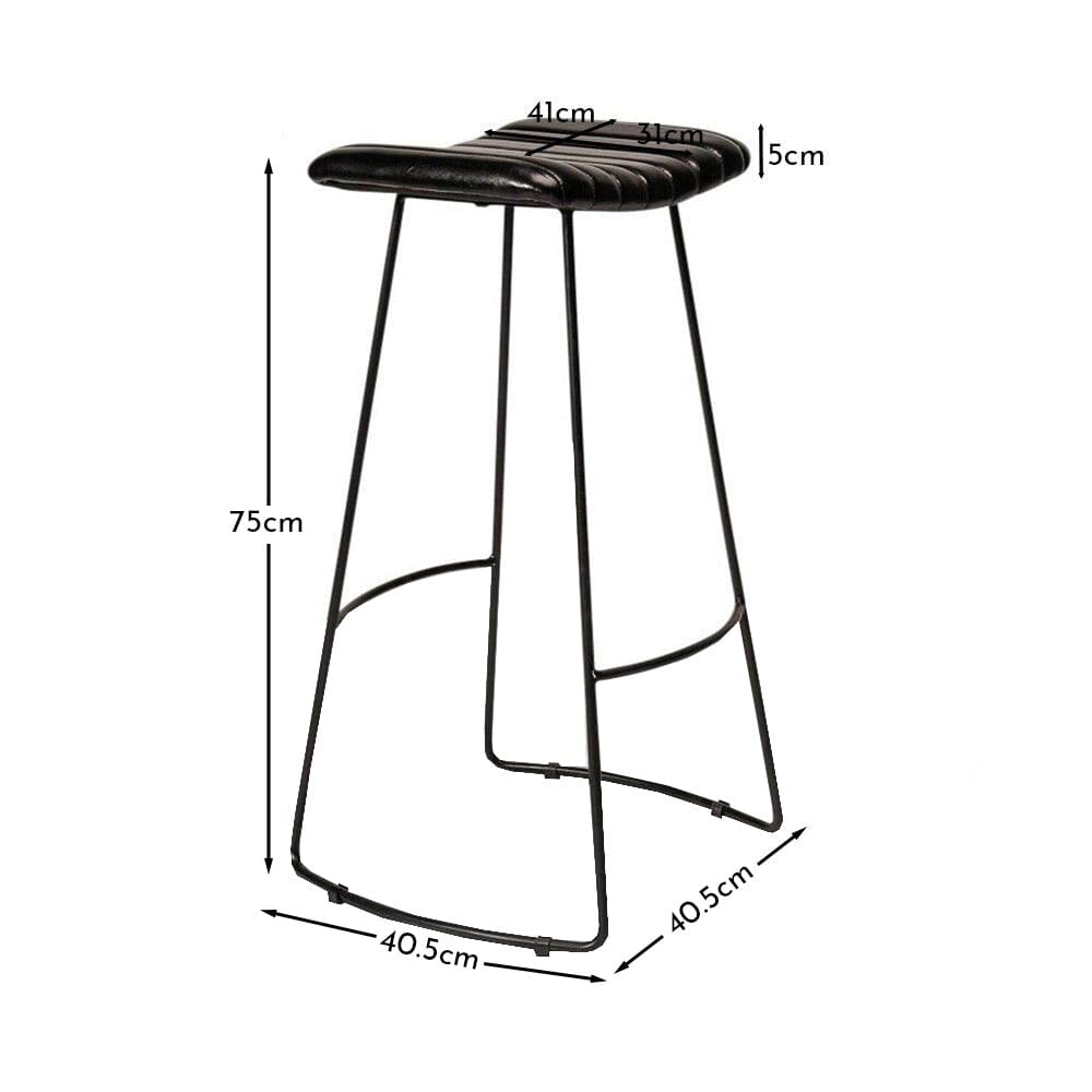Jayden Black Bar Stool