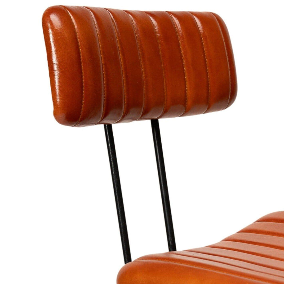 Jayden Tan Leather Bar Stool