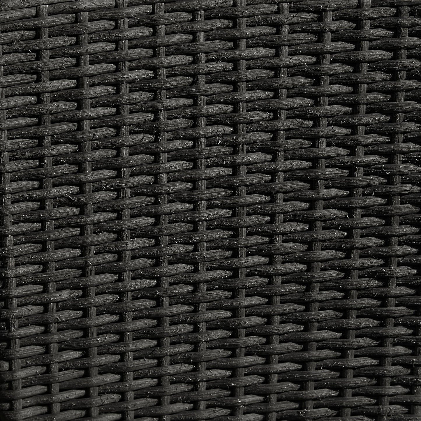 Kemble 4 Seater Rattan Round Outdoor Dining Table & Chair Set - Black - Laura James