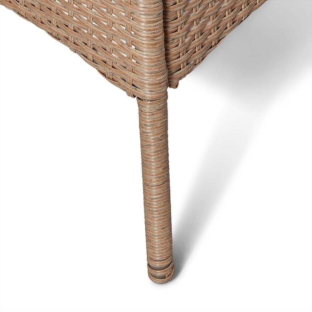 Kemble 4 Seater Outdoor Round Dining Table - Natural Brown - Laura James