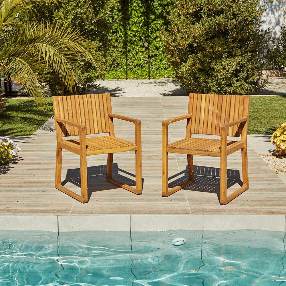 Lennox 8 Seater Wooden Outdoor Dining Set with Premium Grey Parasol