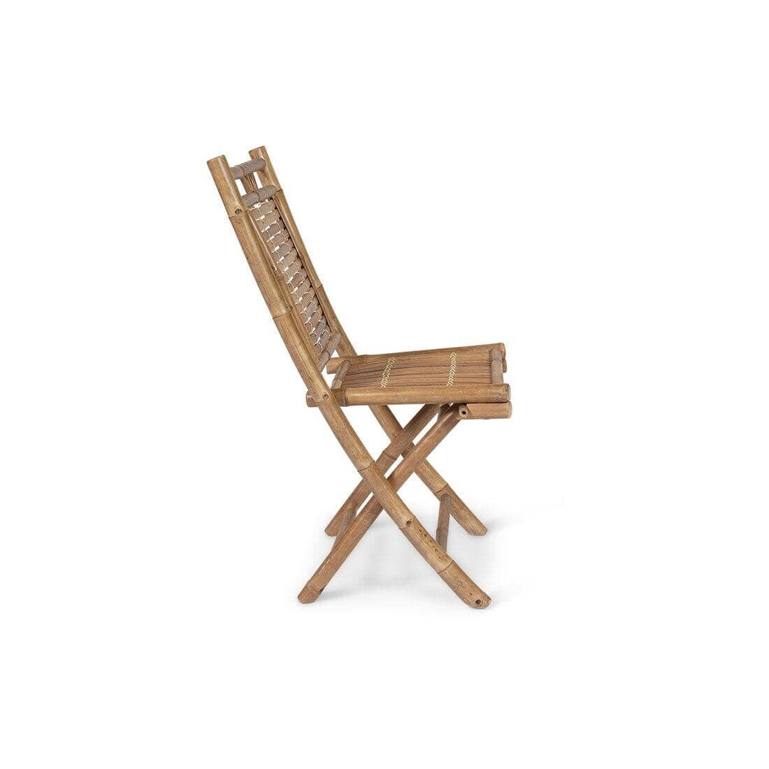 Lila Bamboo Garden Folding Chair - Set of 2