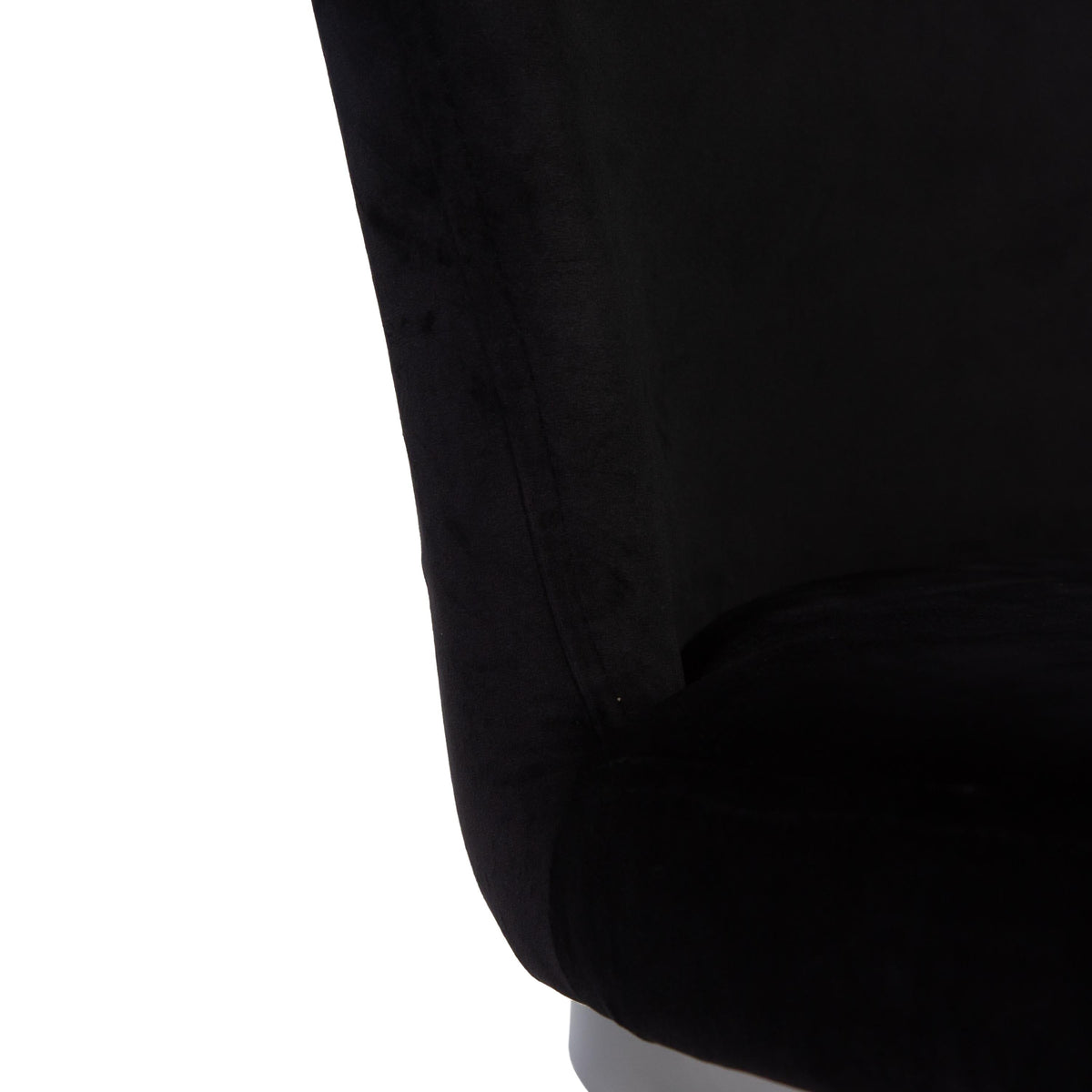 Lola Black Dining Chairs - Set of 2 - Chrome Legs - Laura James