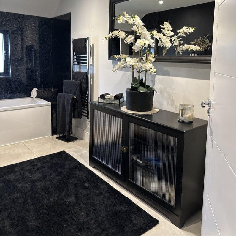 Lua Large 2 Door Sideboard in Noir Black - Laura James