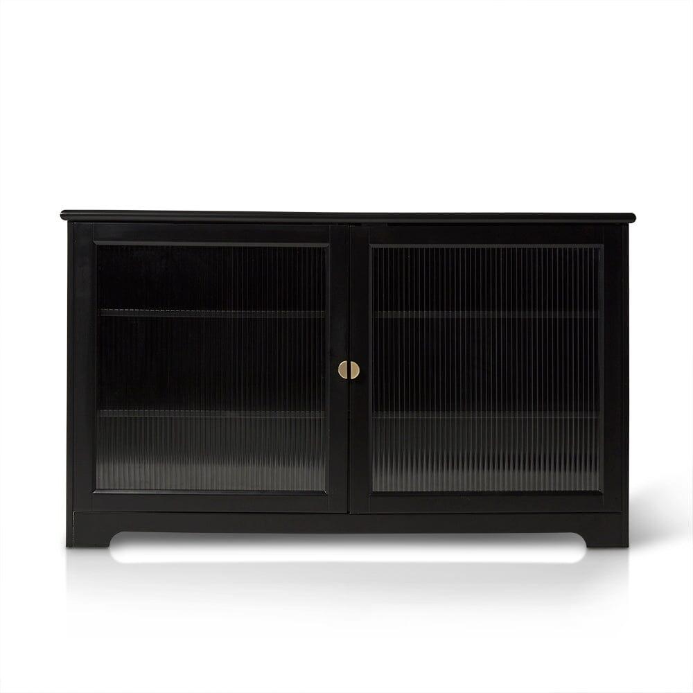 Lua Large 2 Door Sideboard in Noir Black - Laura James