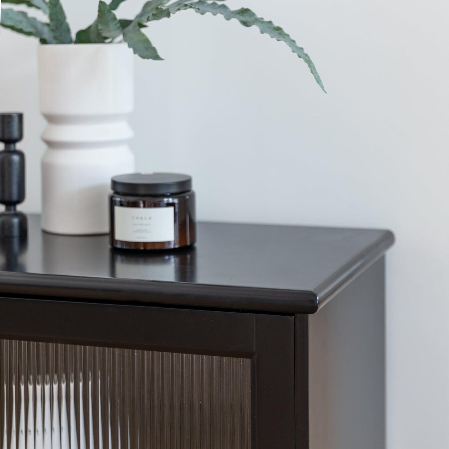 Lua Large 2 Door Sideboard in Noir Black - Laura James