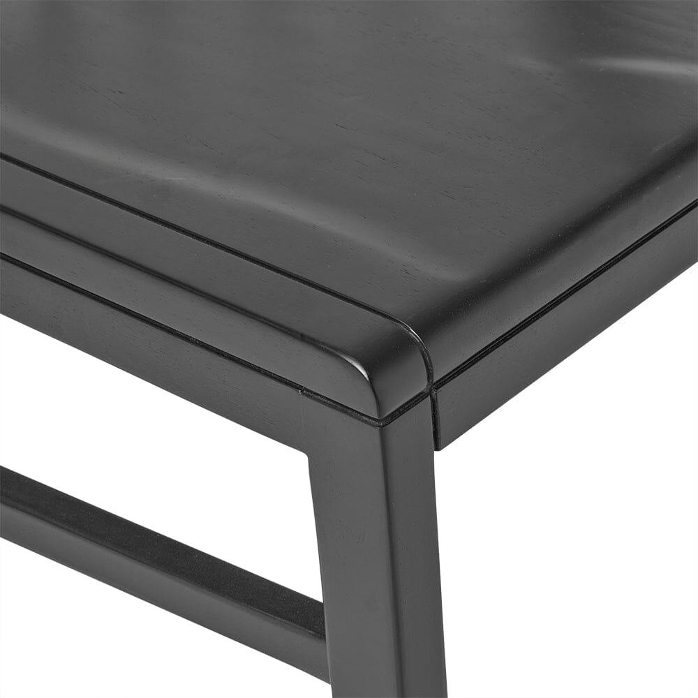 Wooden Spindle Dining Chairs Set of 2 - Black - Laura James
