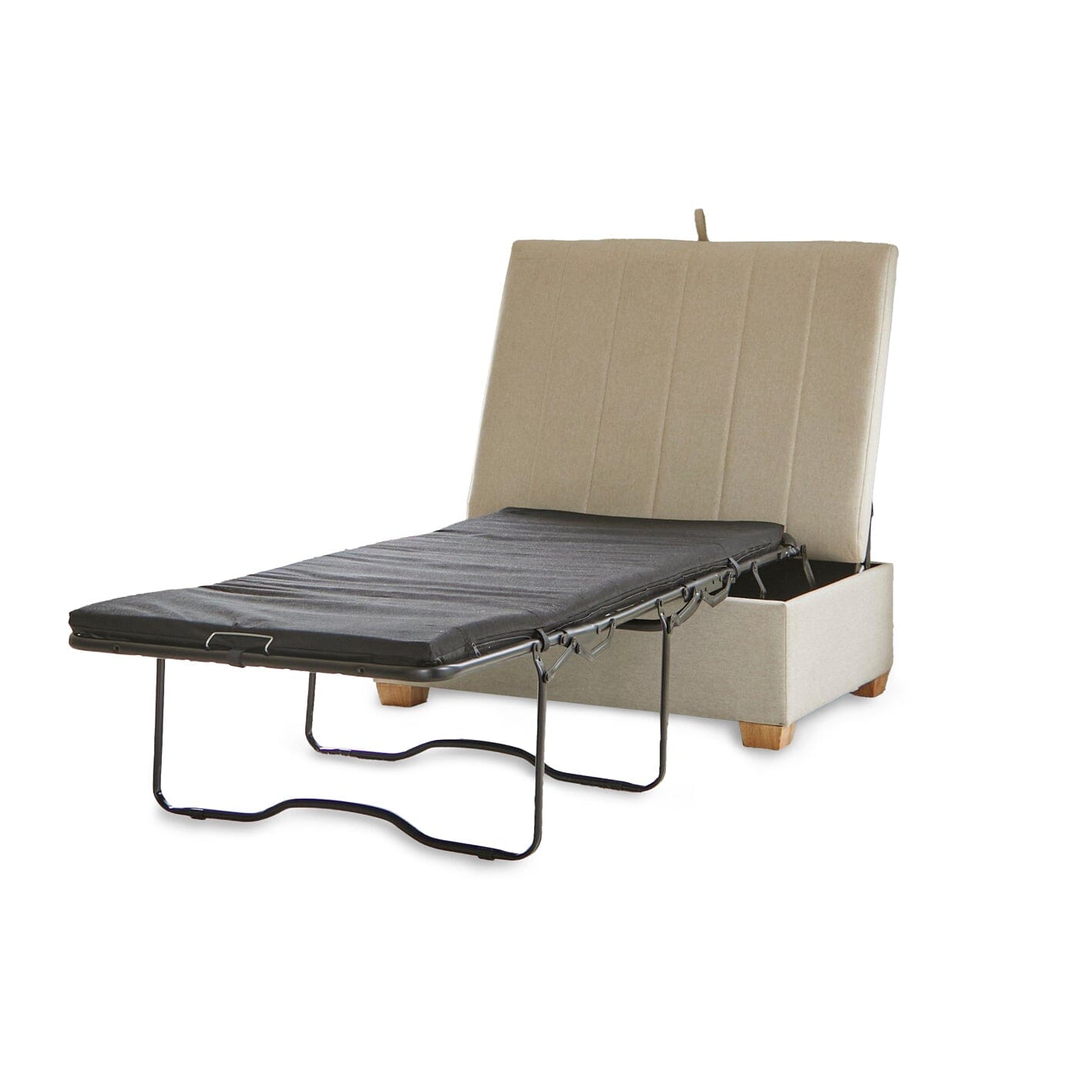 Madeleine Bed in a Box - Sand with Pale Oak Legs Laura James