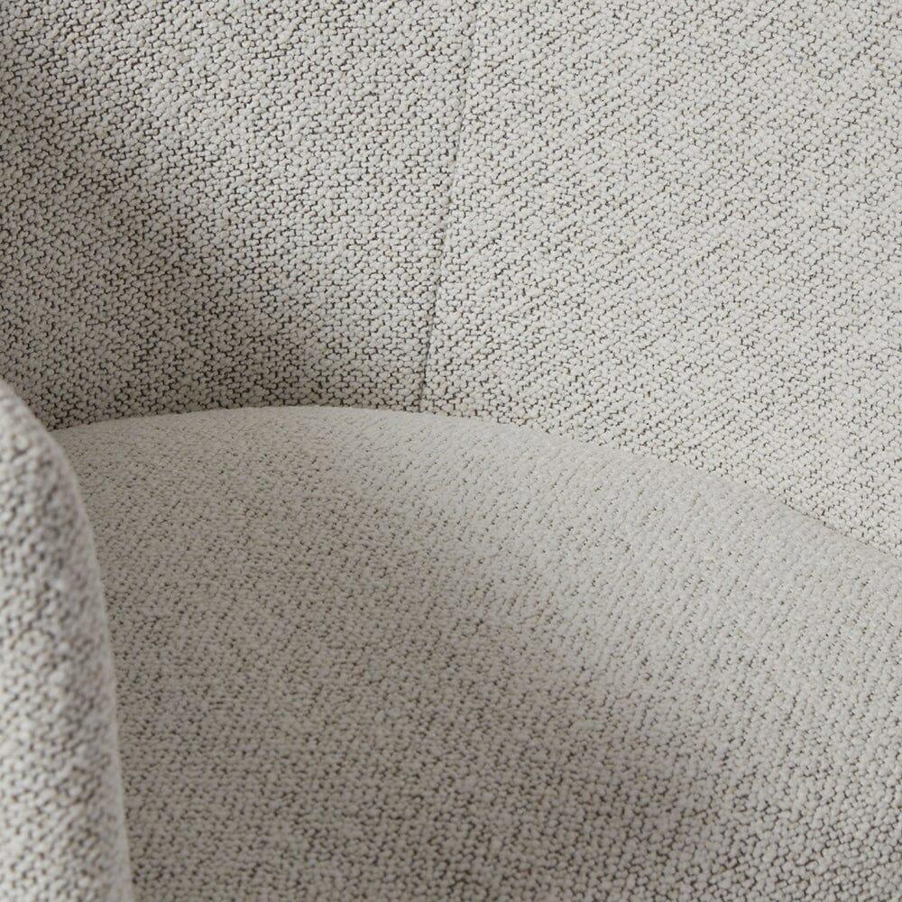 Magnus dining chair - dove grey with oak legs - Laura James