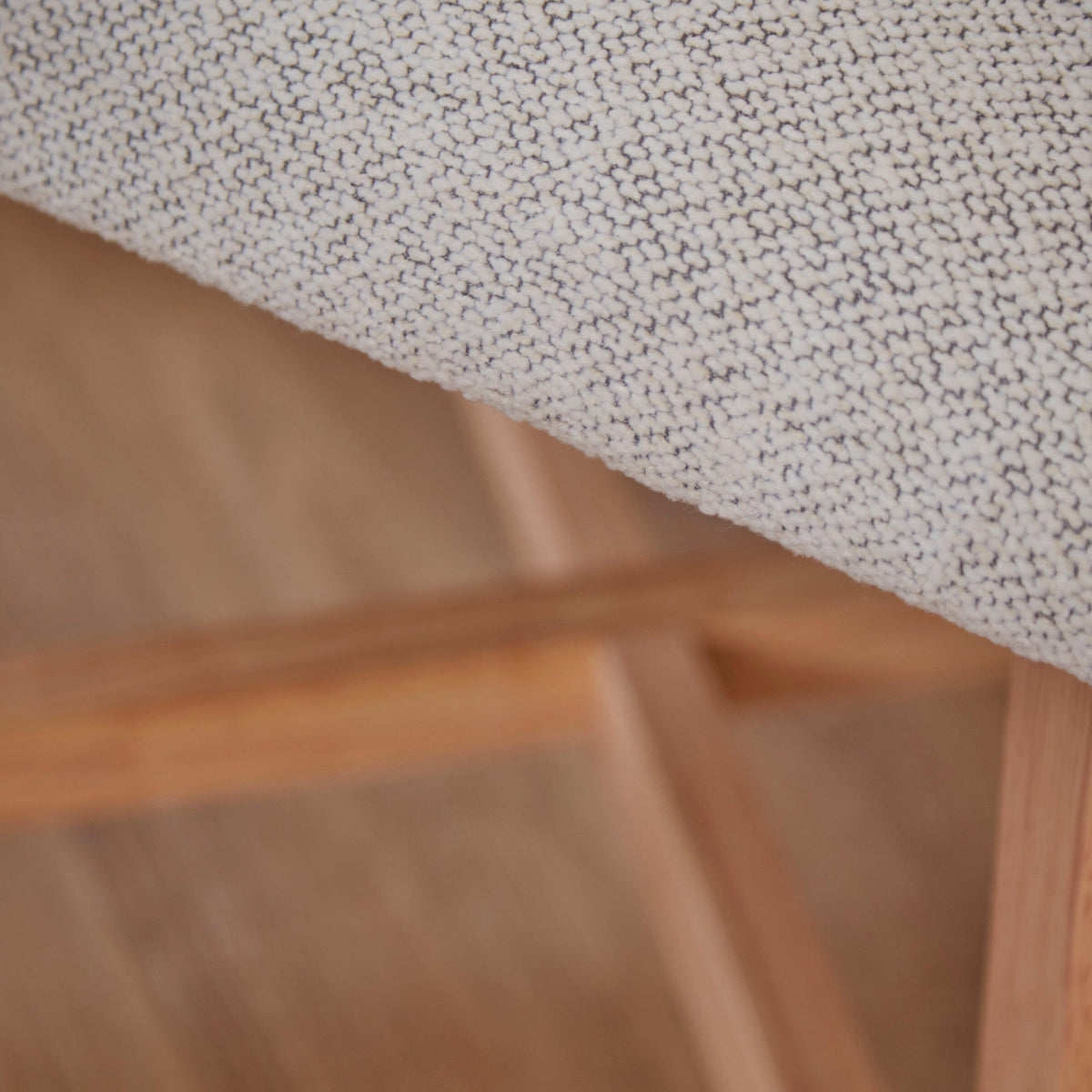 Magnus dining chair - dove grey with pale oak legs - Laura James