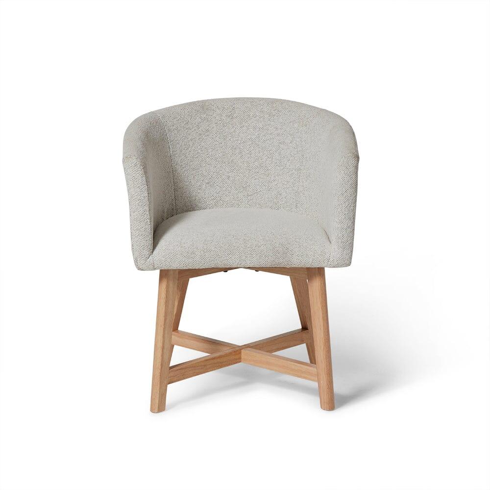 Magnus dining chair - dove grey with pale oak legs - Laura James