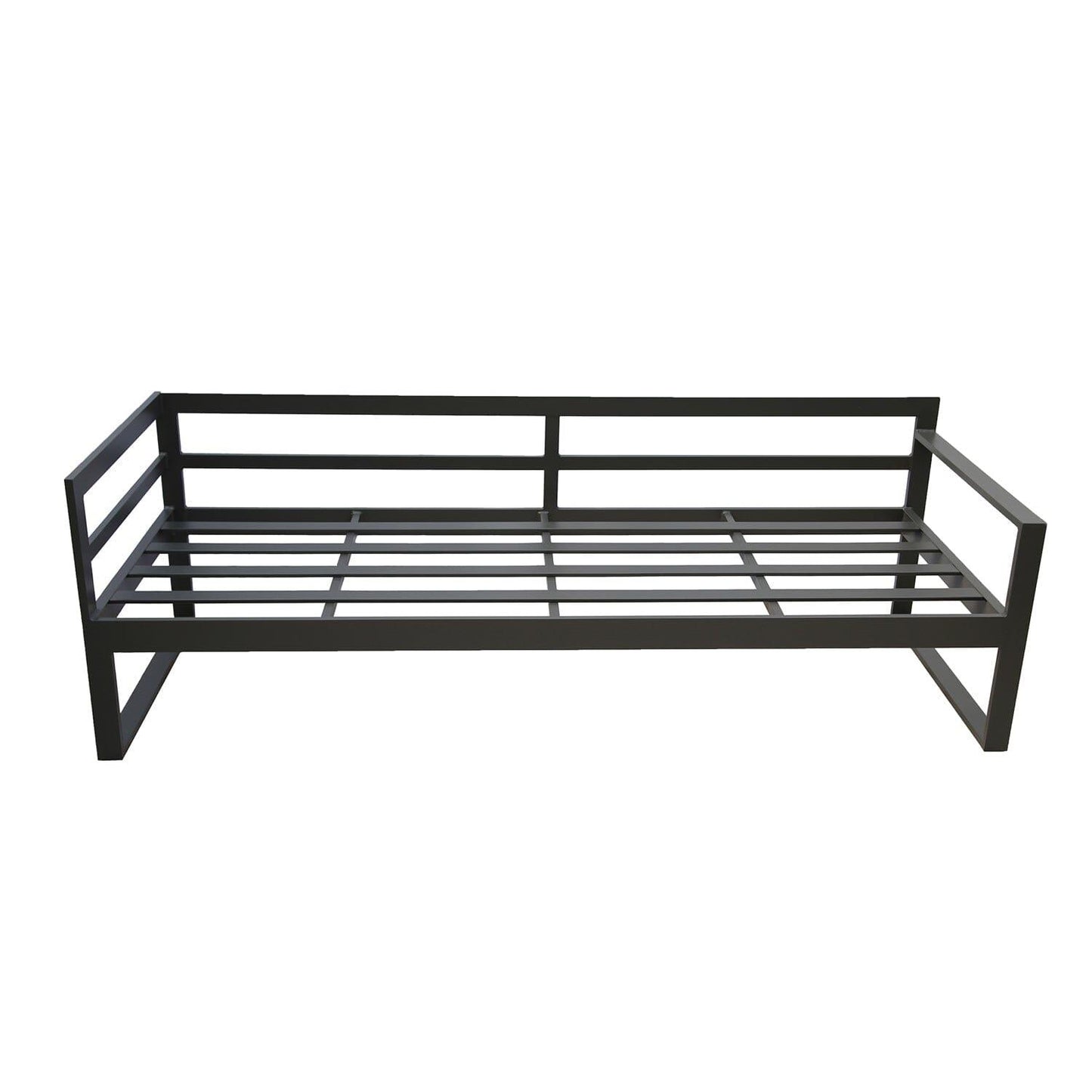 Maia Garden Corner Sofa - Grey - Right Hand Assembly - Cream LED Premium Parasol