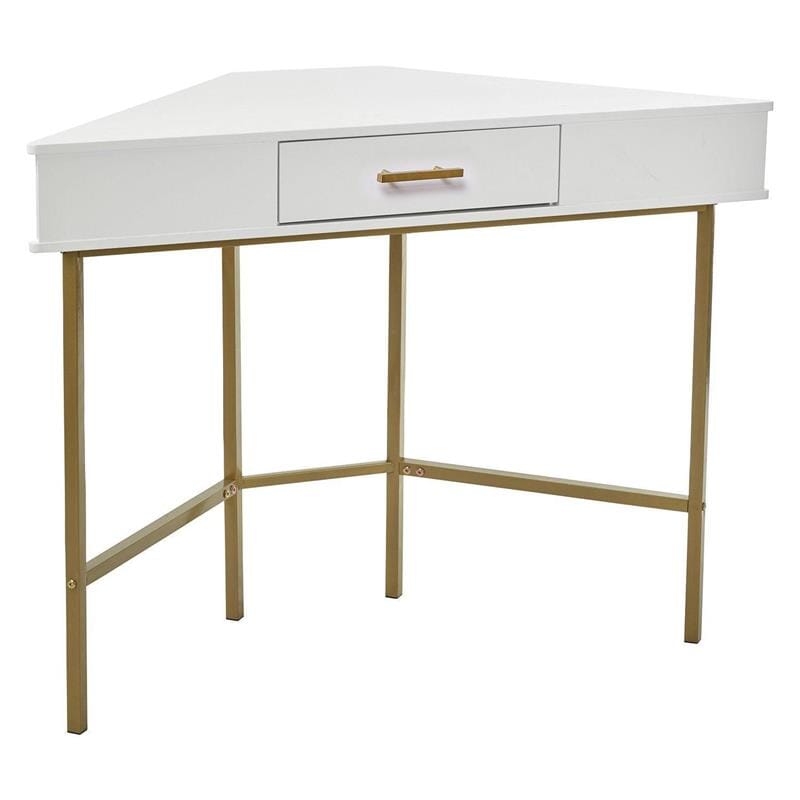 Marie Corner Desk - White - Laura James