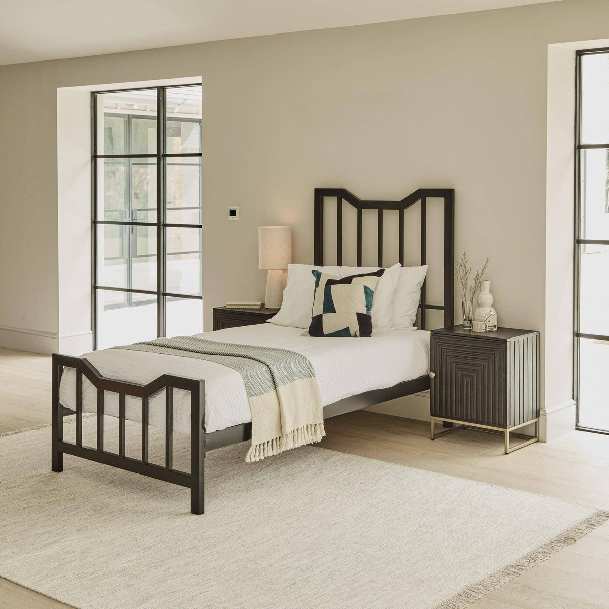 Marie Single Bed - Black Metal - Laura James