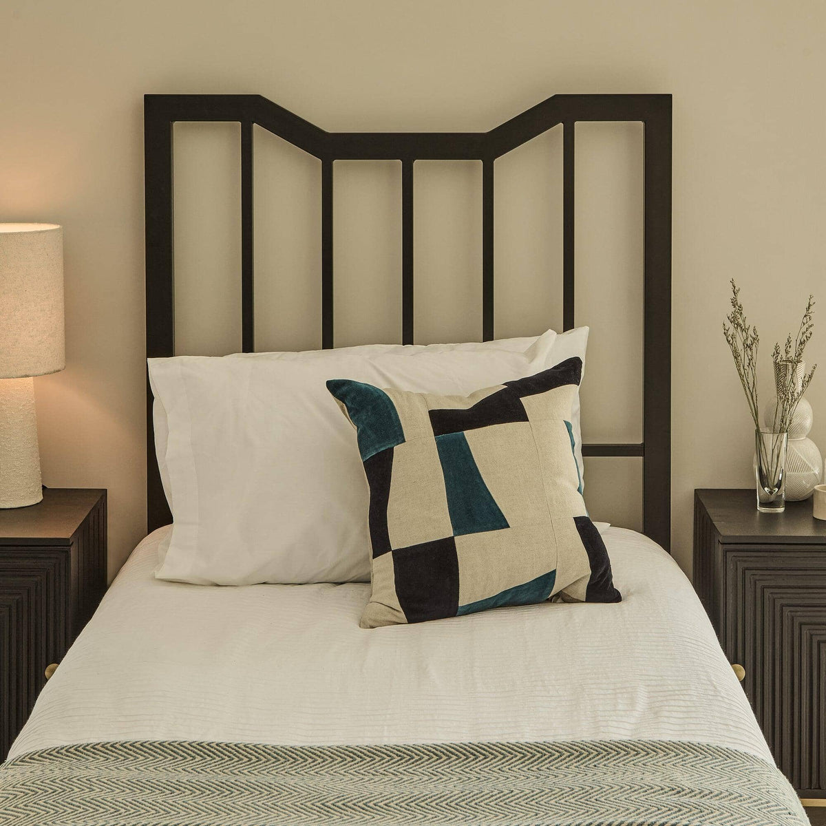 Marie Single Bed - Black Metal - Laura James