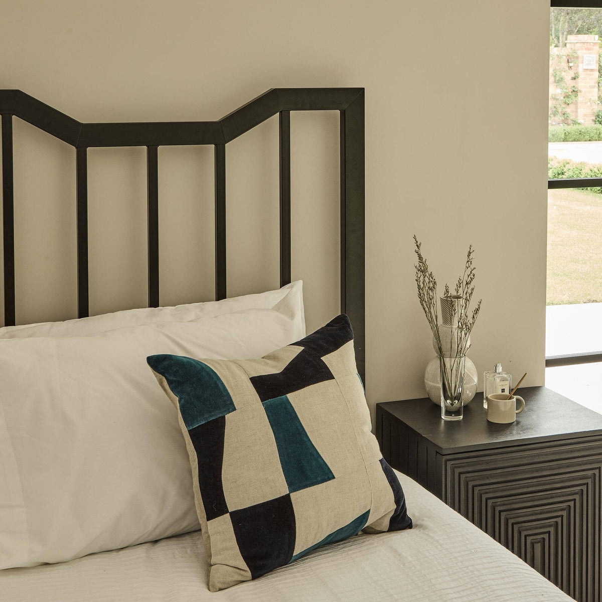 Marie Single Bed - Black Metal - Laura James