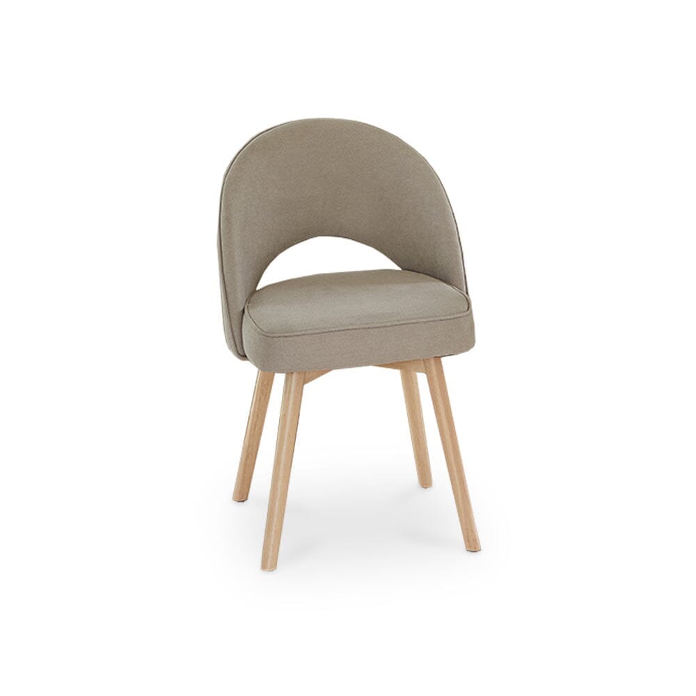 Marilyn Beige Dining Chairs with Whitewash Legs - Set of 2 - Laura James
