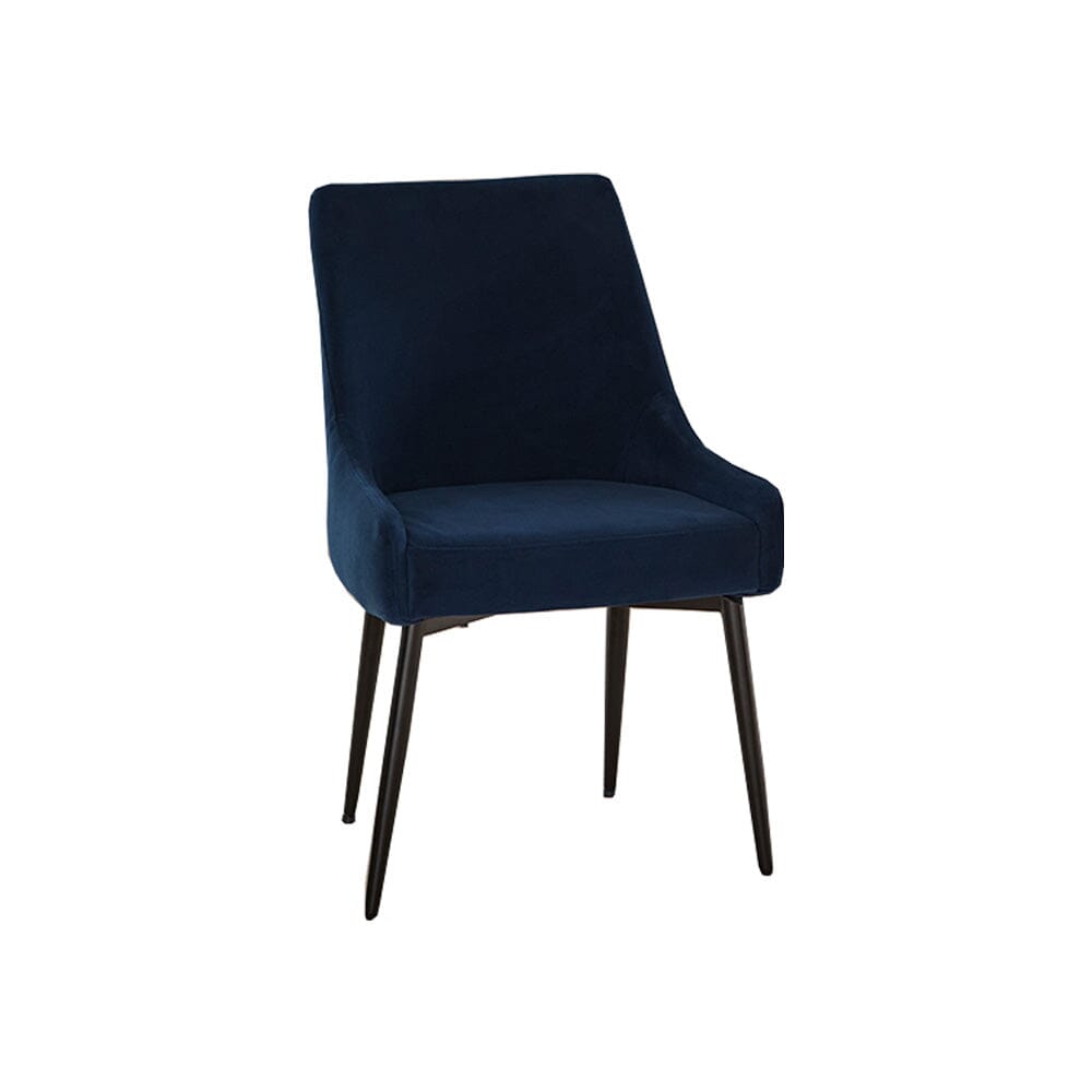 Maeve Ink Dining Chairs with Black Legs
