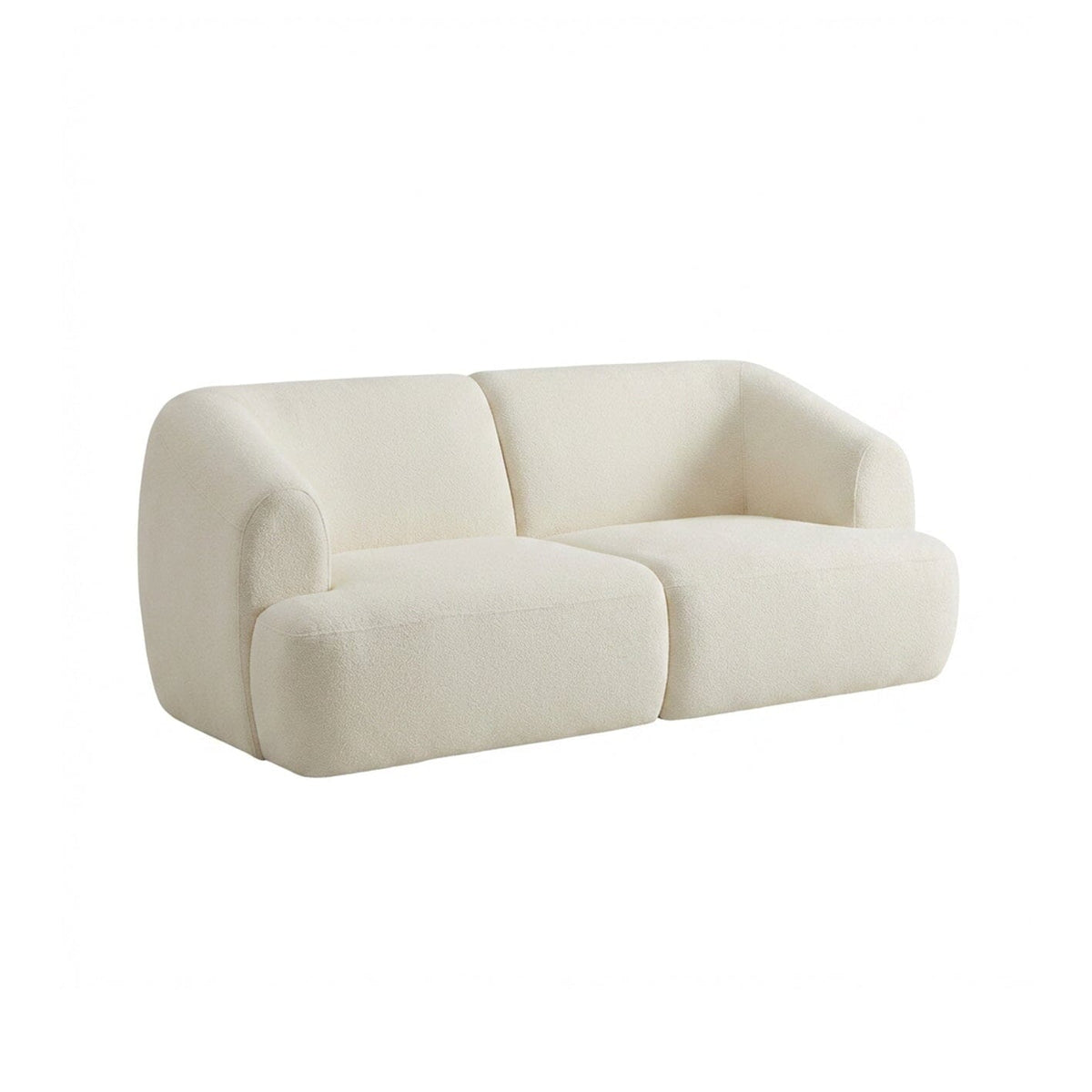 Nathalia 2-Seater Sofa - Chalk White Boucle - Laura James