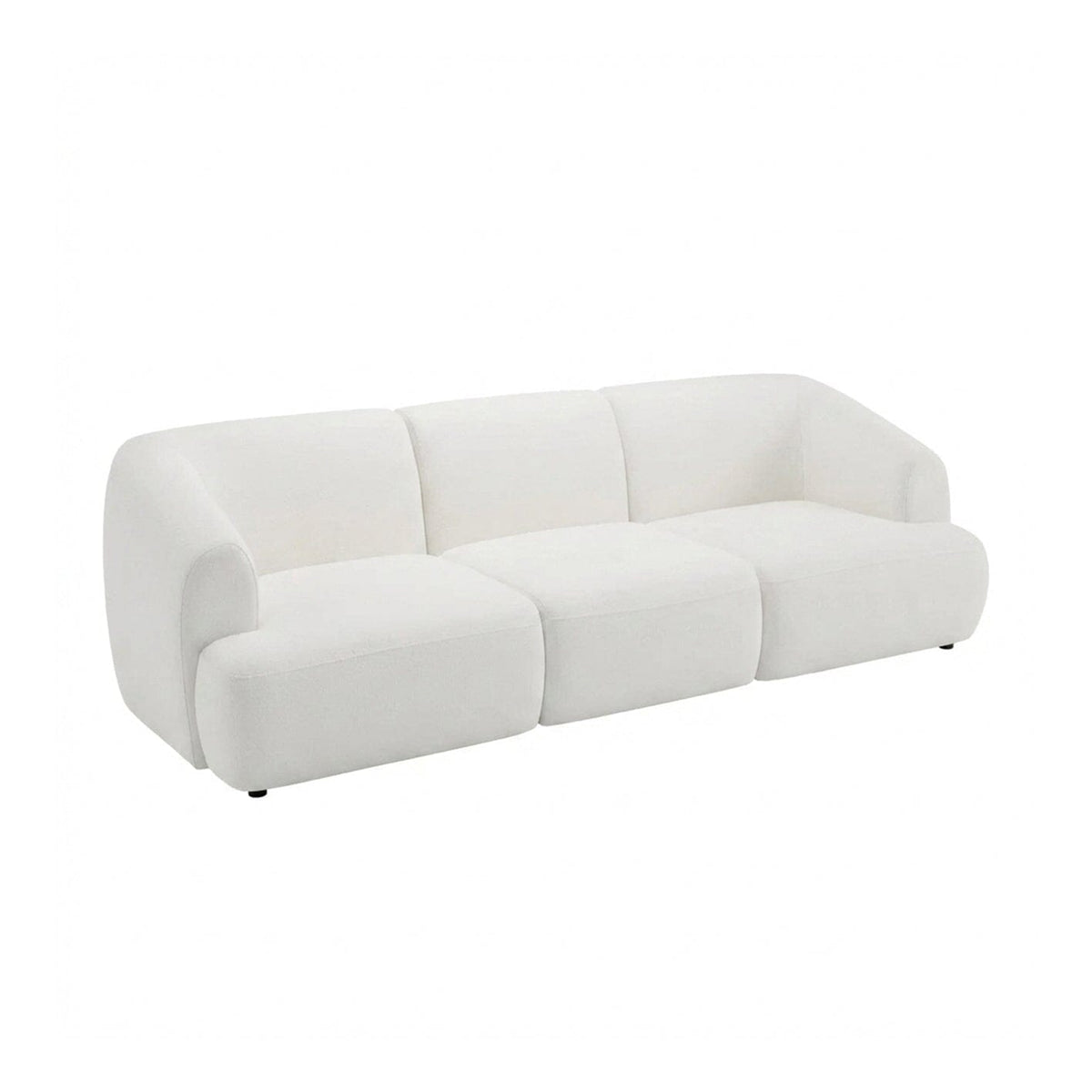 Nathalia 3-Seater Sofa - Chalked White Boucle - Laura James
