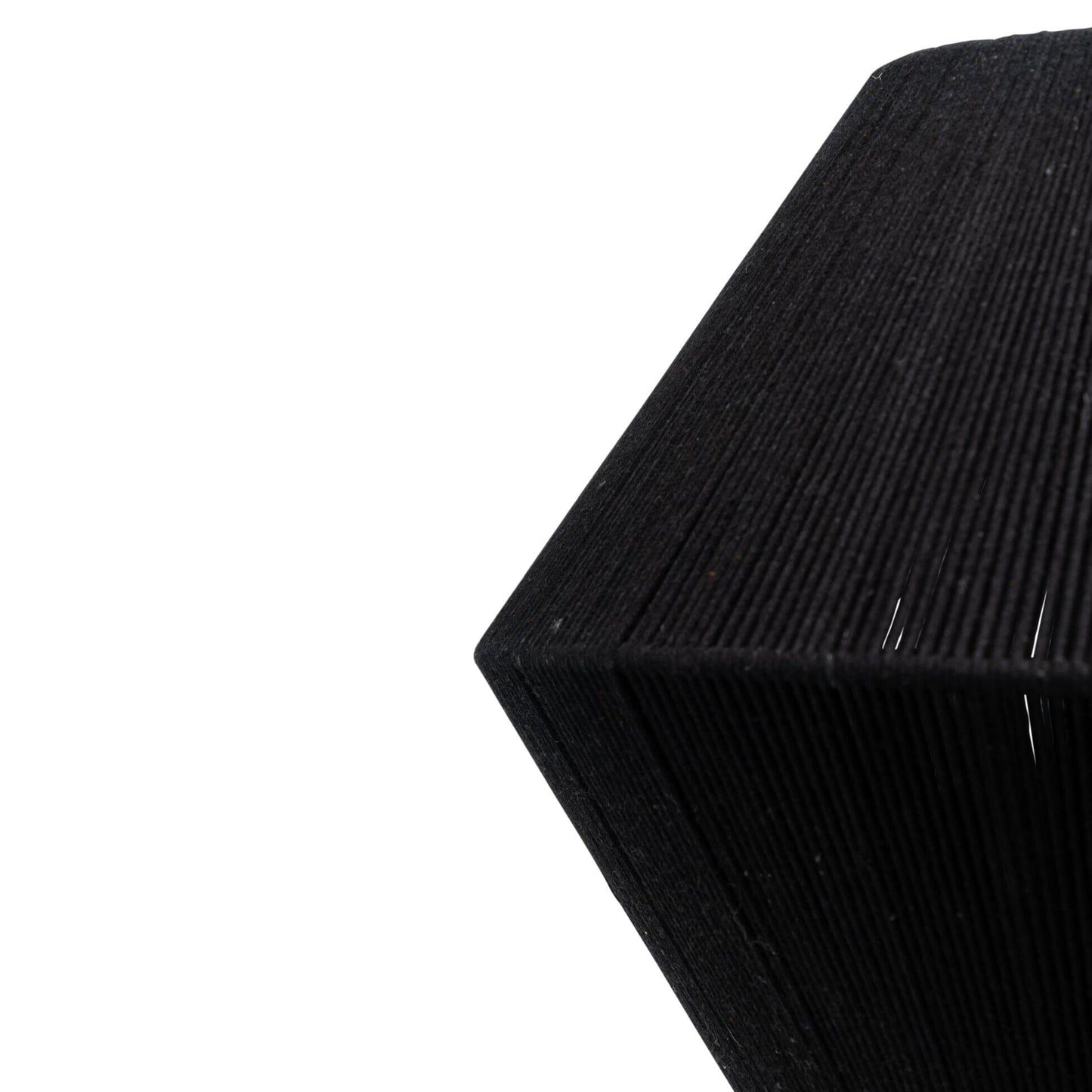 Neri Black Cotton String Pendant - Laura James