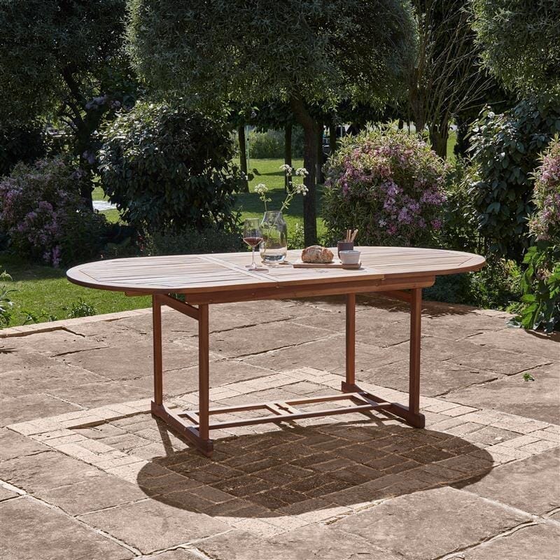 Oakley 4 Seater Wooden Extendable Garden Dining Set - Laura James