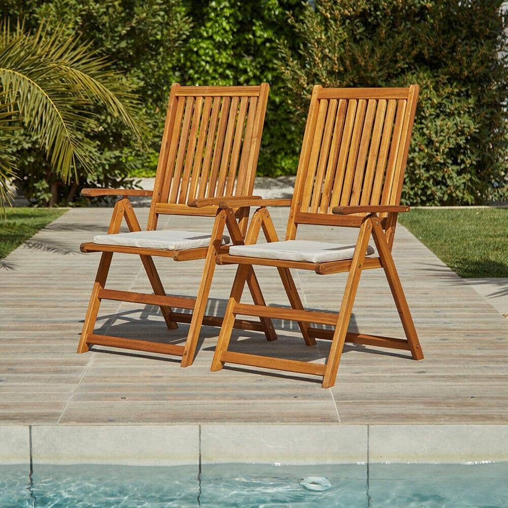 Oakley 4 Seater Wooden Extendable Garden Dining Set with Cream LED Premium Parasol