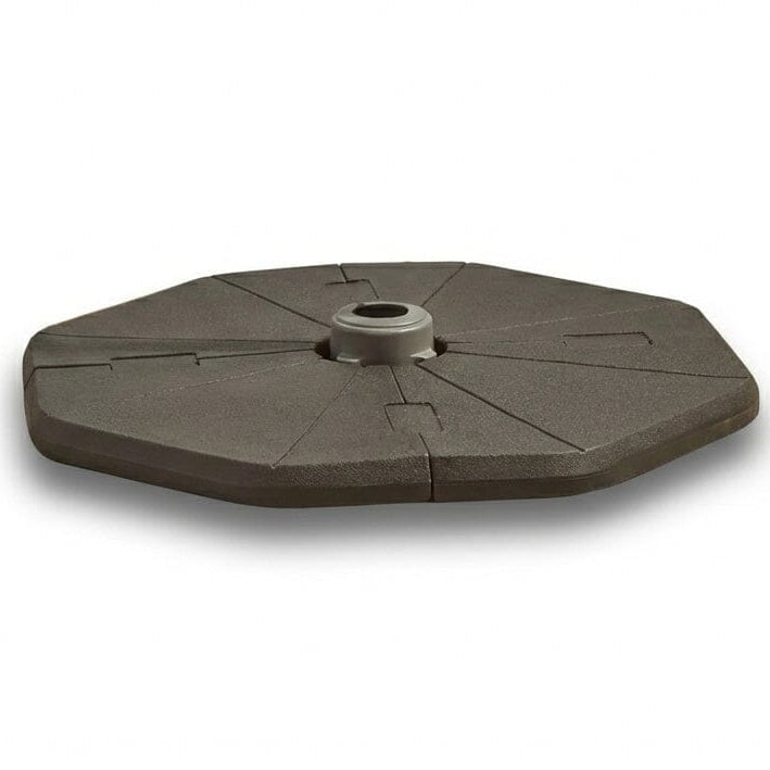 Outlet - Cream Lean Over Parasol - 2.9m Round with Octagonal Black Base