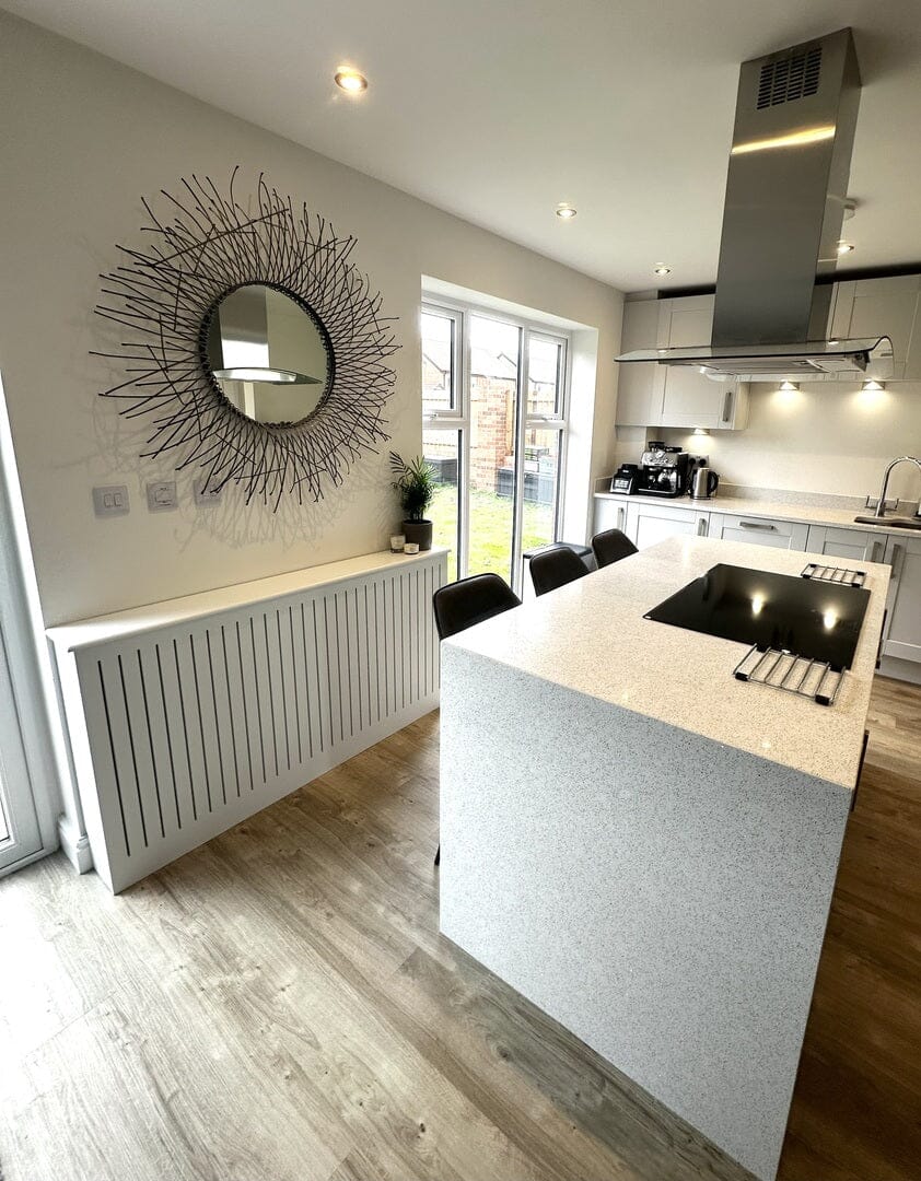 Elspeth Large Radiator Cover - Snow White