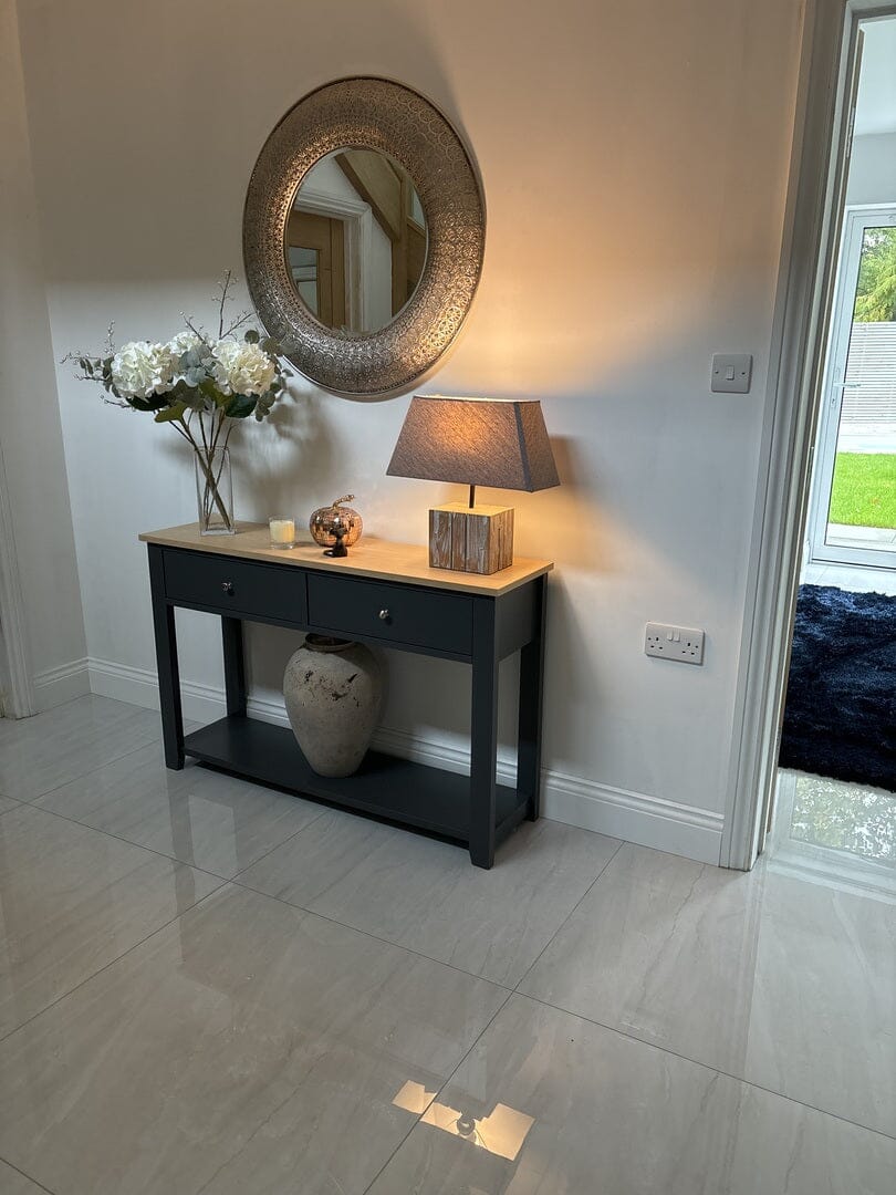 Chatsworth Console Table - Slate Grey - 120cm - Laura James