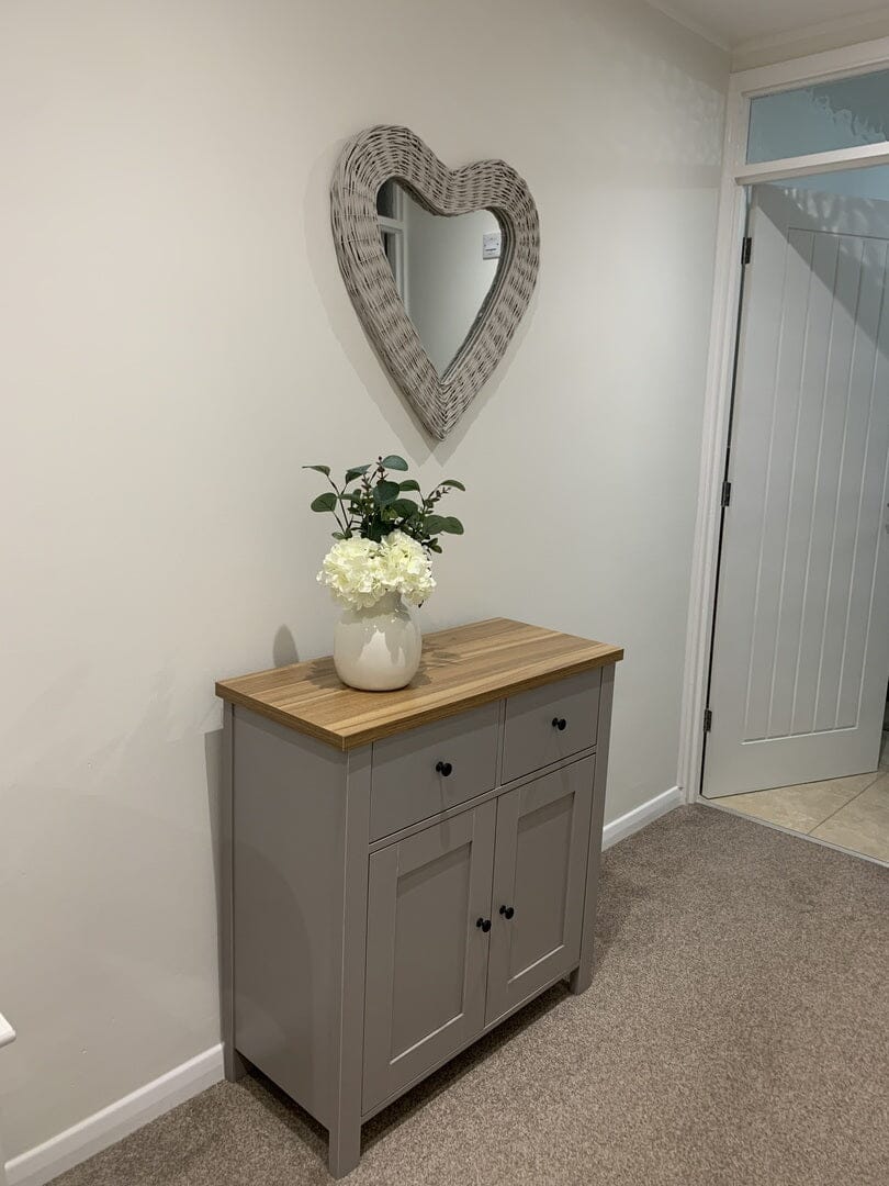 Bampton Sideboard with 2 Drawers Stone Grey