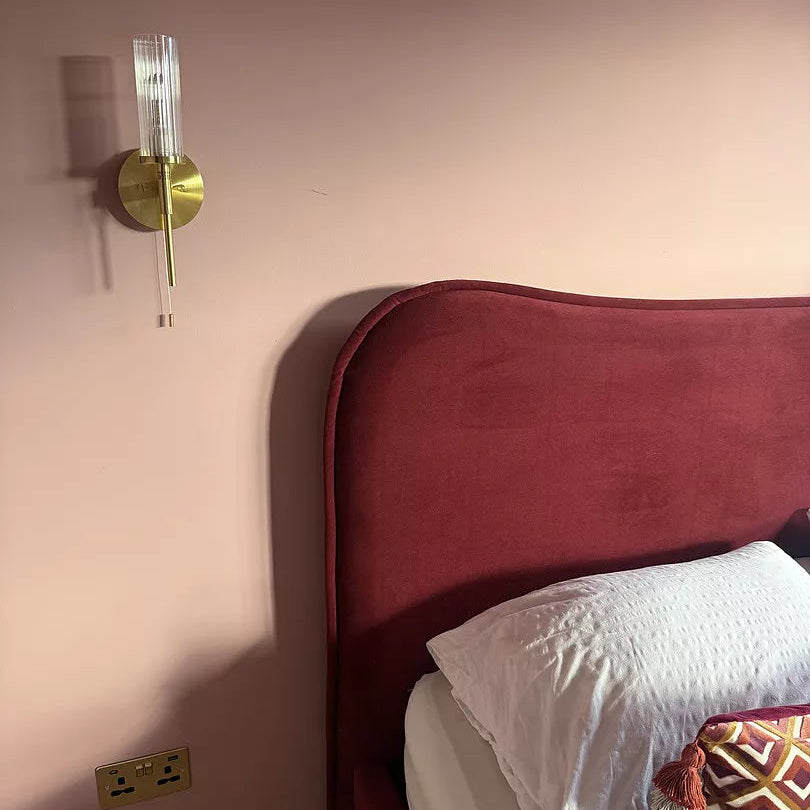 Finola King Ottoman Bed - Burgundy Red - LAURA JAMES