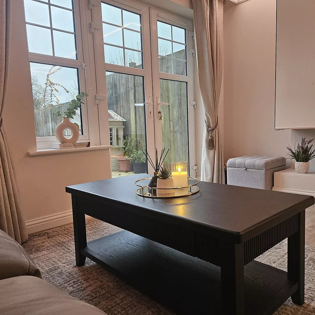 Raleigh Black Coffee Table - Laura James