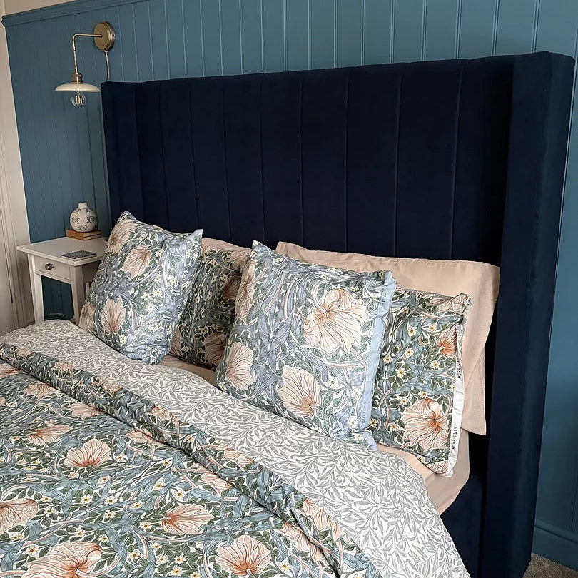 Alice Double Ottoman Bed - Ink - Laura James