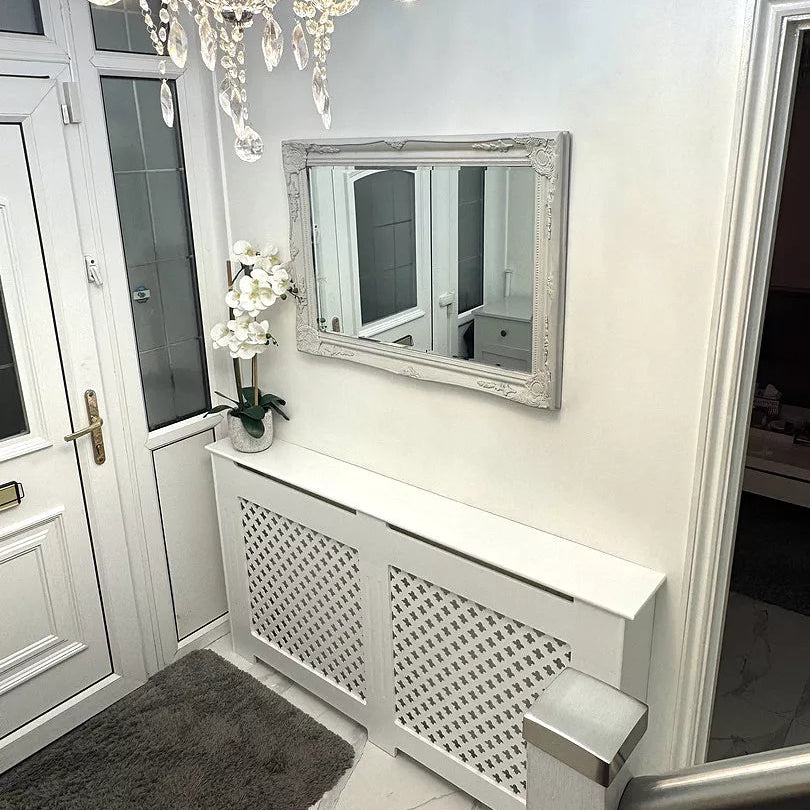 Edith Radiator Cover - White - Large -Laura James