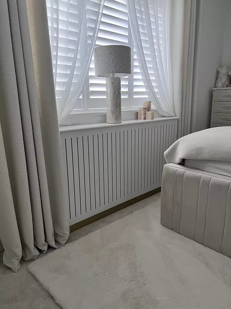Iliana Large Radiator Cover - Snow White - Laura James