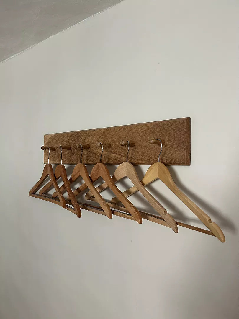Willow Wooden Coat Rack - Oak - Laura James