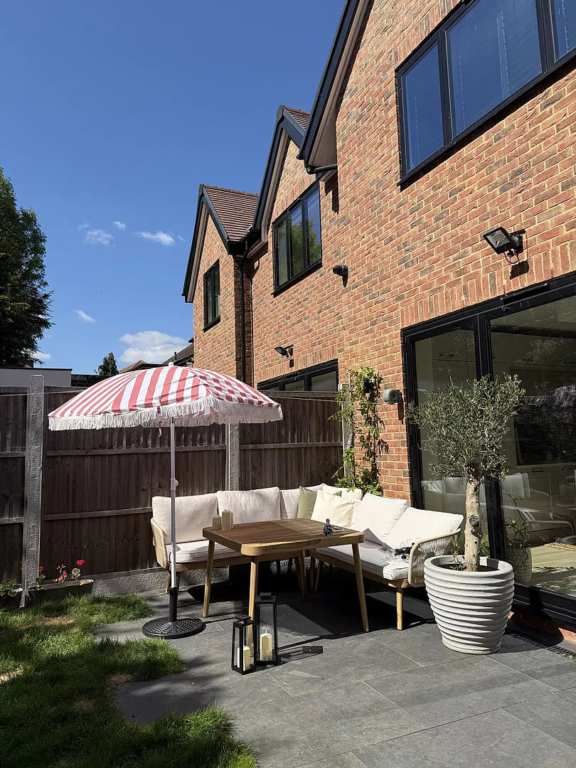 Eaden Rope Corner Dining Set - Natural - Laura James