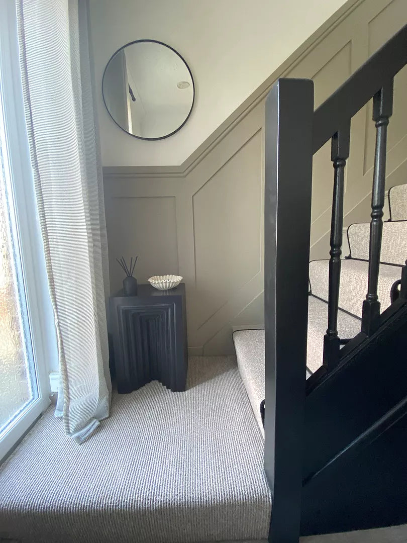 Karasi Black Concrete Side Table - Laura James