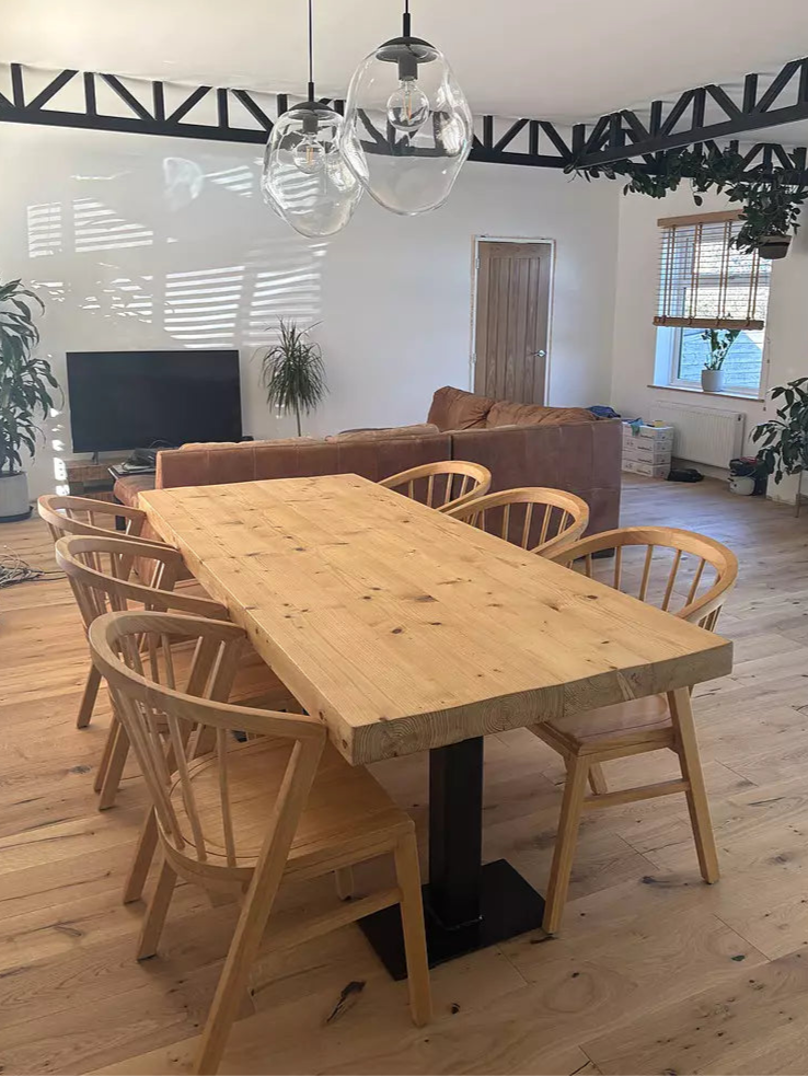 Mabel Oak Wooden Spindle Dining Chairs - Set of 2 - Laura James