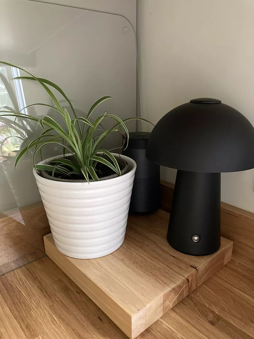 Brockhill Rechargeable Lamp - Black - laura James