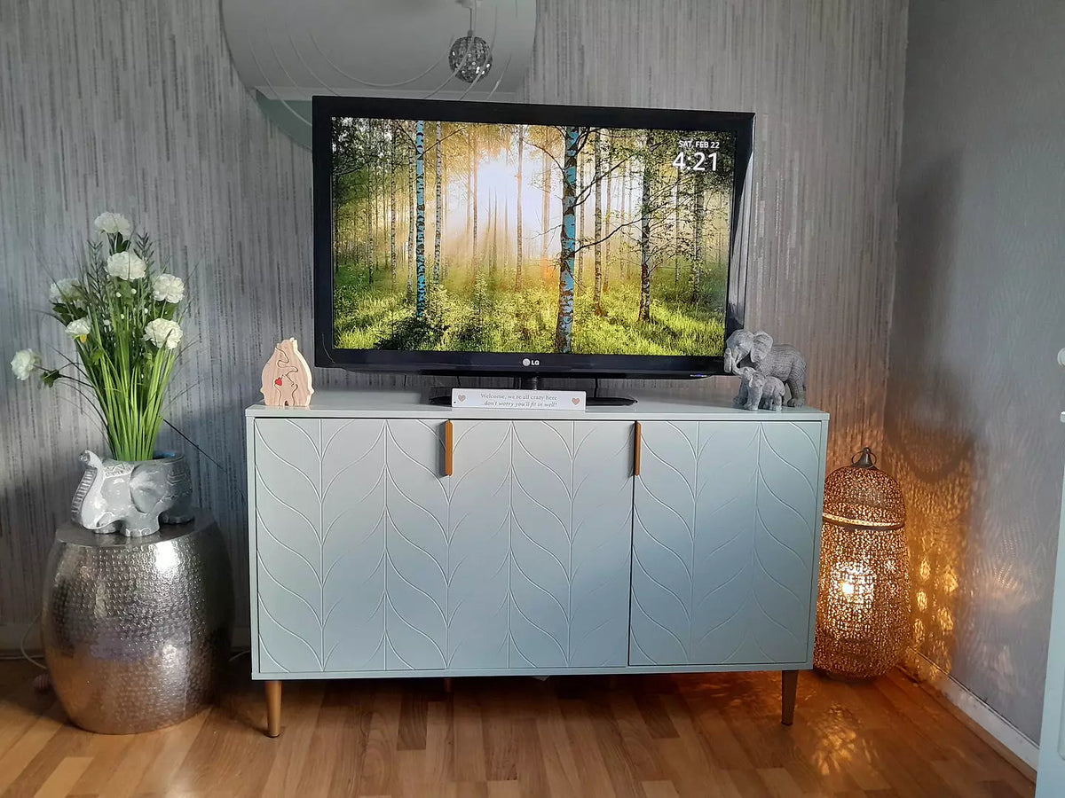 Gloria 3 Door Large Sideboard - Sage - Laura James