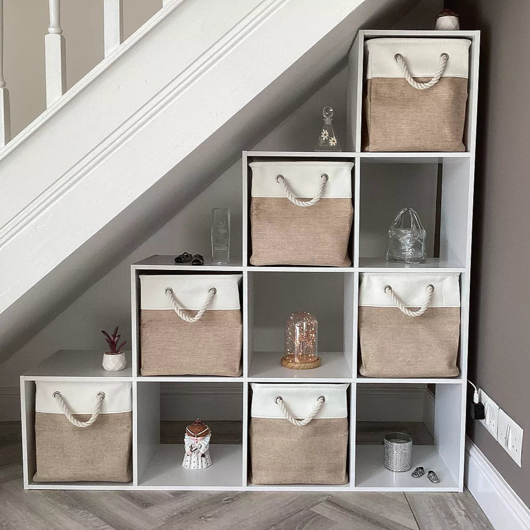 10 Cube Storage Shelf Unit White - Laura James