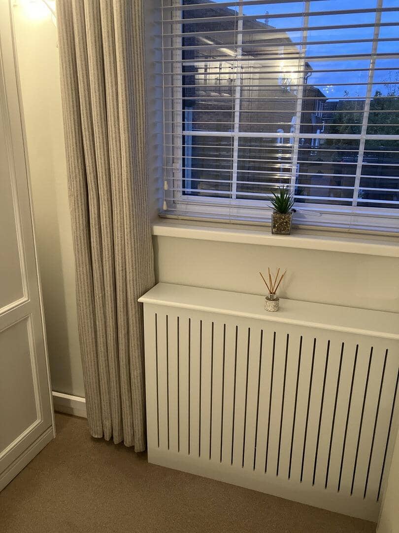 Elspeth Medium Radiator Cover in Snow White