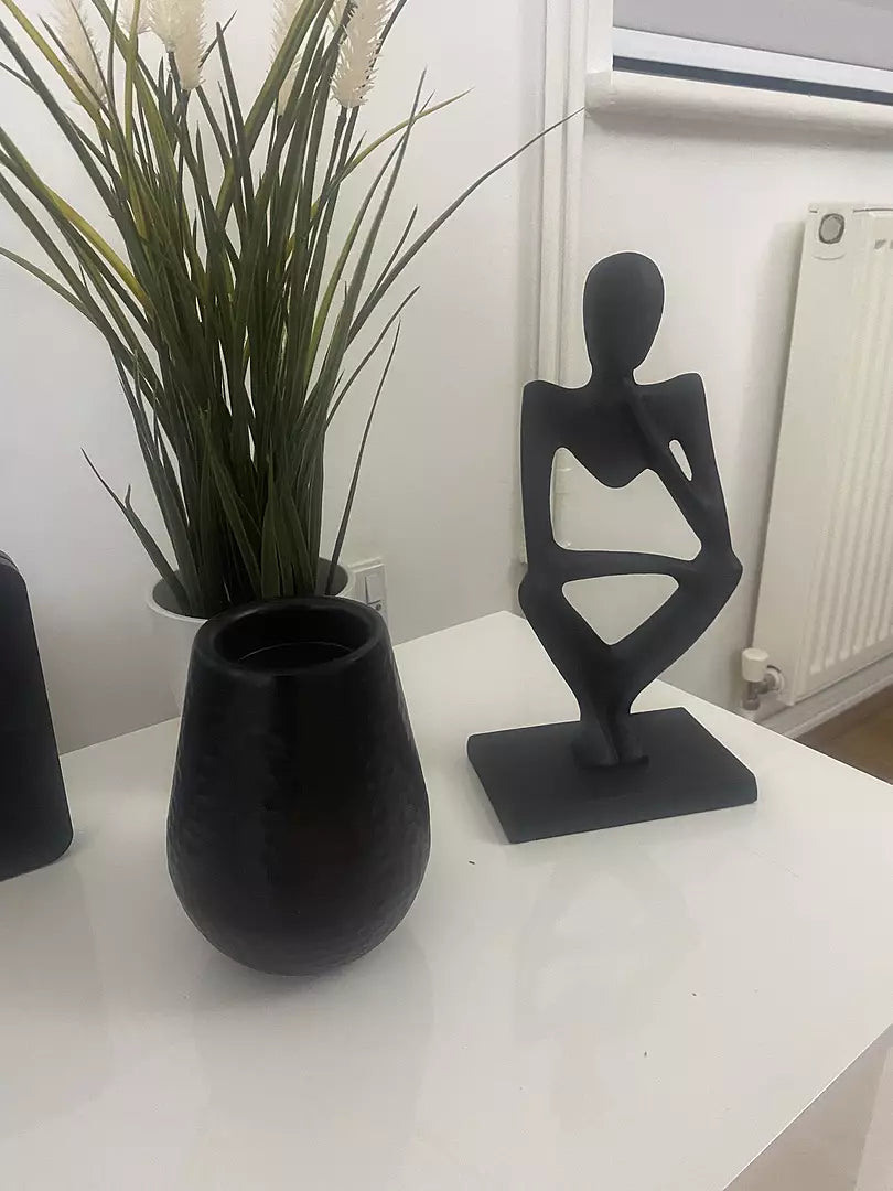 Hale 13.5cm Metal Candle Holder - Black Bronze - Laura James