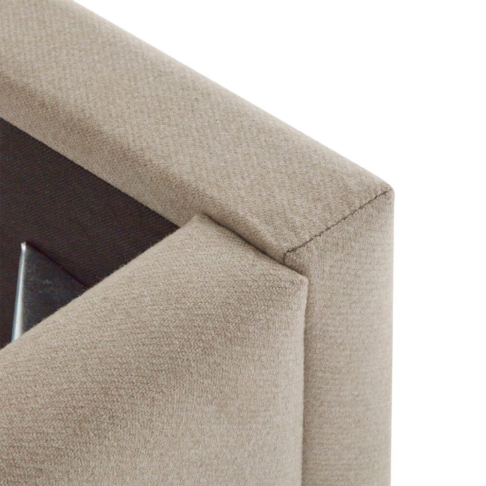 Otto Double Size Ottoman Bed - Fossil Woolly Twill - Laura James