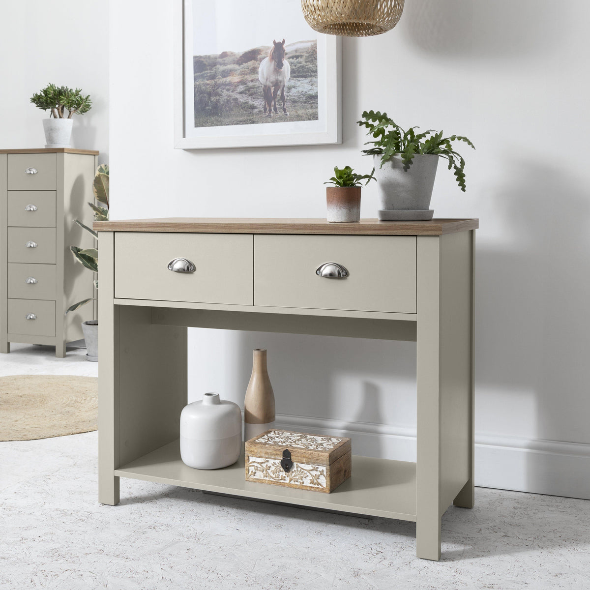 Outlet – Bampton Console Table - Grey - Laura James