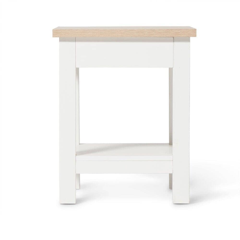 Bampton Alabaster White Side Table - Laura James